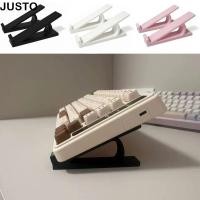 ราคา JUSTO 1 คู่คีย์บอร์ดคอมพิวเตอร์ Riser อุปกรณ์เสริมคีย์บอร์ดแบบพกพาขาตั้งยกระดับ ที่วางจอภาพมุมคีย์บอร์ดยกพลาสติกมืออาชีพ (53608454005)