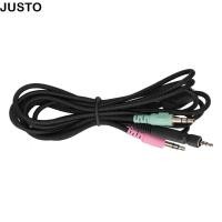 ราคา JUSTO สายหูฟังเกม สายเคเบิลชุดหูฟัง Plug and Play Audio Cable Stable Transmission Aux สําหรับ Sennheiser G4ME ONE GAME ZERO PC 373D GSP350 ชุดหูฟังสําหรับเล่นเกม (53408491443)
