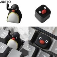 ราคา JUSTO Pingu Penguin Keycaps วัสดุเรซิ่น Creative Design Mechanical Keyboard Keycaps การออกแบบน่ารักเดี่ยว Keycap การ์ตูนเปลี่ยน Keycaps แป้นพิมพ์เปลี่ยน (52408828532)
