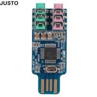 ราคา การ์ดเสียง JUSTO การ์ดเสียงภายนอก CM108 ฟรีไดร์เวอร์ อุปกรณ์ภายนอก Mini Size การ์ดเสียง USB คอมพิวเตอร์ตั้งโต๊ะ (50907082983)