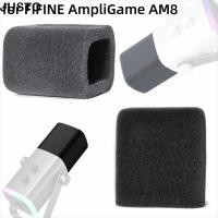 ราคา JUSTO 1pcs Mic ฝาครอบกระจก เปลี่ยนไมโครโฟนกันลม Muff Professional Flocked ฟองน้ําโฟมลดเสียงรบกวน Pop Filter สําหรับ FIFINE AmpliGame AM8 สตูดิโอการบันทึก (58158500655)