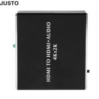 ราคา JUSTO HDMI Audio Splitter Stable Transmission Stereo Output HDMI Audio Extractor ทนทาน 4K X 2K พร้อมสาย Audio Converter Media Playback (49608473398)