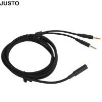 ราคา JUSTO สายสัญญาณเสียงหูฟัง 2 in 1 อะแดปเตอร์ Plug and Play Headphone Splitter 3 5 มม 3 3 6 5FT Audio Extension Cable สําหรับ HyperX CloudStinger CloudMix สตรีมมิ่ง (49258930516)