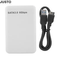 ราคา JUSTO กล่องใส่ฮาร์ดดิสก์มือถือ พร้อมสายเคเบิล กล่องใส่ฮาร์ดดิสก์ 6Gbps ปลั๊กแอนด์เพลย์แบบพกพา SATA3 0 กล่องใส่ฮาร์ดดิสก์ การสํารองข้อมูล (48858990985)