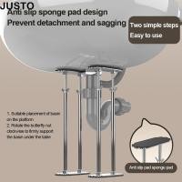 ราคา JUSTO อ่างล้างจานวงเล็บ ปรับมัลติฟังก์ชั่น Undermount Sink รองรับ ที่มีประโยชน์ความทนทานยาวนานอ่างล้างหน้าเคาน์เตอร์สนับสนุนขาตู้สนับสนุน (48858378737)