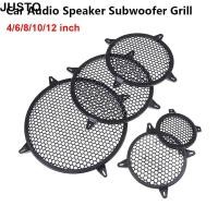 ราคา JUSTO 1 ชิ้น Subwoofer Grill รอบเปลี่ยนลําโพง Grille ตาข่ายพลาสติกทนทาน 4 6 8 10 12 นิ้วตาข่ายอุปกรณ์เสริมลําโพง (47858378689)