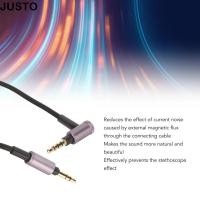 ราคา JUSTO หูฟังอัพเกรดลวด พร้อมไมโครโฟนและการควบคุมระดับเสียง 1 5 M 4 9ft หูฟังสาย 3 5 มม ถึง 3 5 มม สําหรับ WH 1000XM5 4 3 2 สําหรับ MDR 1A MDR 100abn MSR7 100AAP (45108659511)
