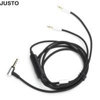 ราคา JUSTO สายหูฟัง 1 2 ม 3 9 ฟุต 3 5 มม คู่ 2 5 มม หูฟังอัพเกรดสาย Braid สายสัญญาณเสียงสําหรับ Sennheiser HD202 HD497 HD447 HD212 EH250 EH350 อัพเกรดเสียง (40129881391)