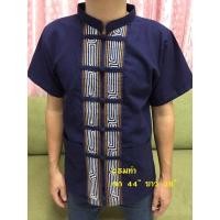 ราคา เสื้อผู้ชายผ้าฝ้ายแต่งเชือก (16167018347)
