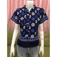 ราคา เสื้อลายขอ แต่งคอจีน (23377525875)