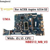ราคา NB8513 ใช้เมนบอร์ด ACER Aspire A514 52 A514 52G ACER N19H2 S40 51 (45808845743)