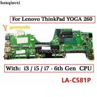 ราคา Lenovo X1 YOGA 260 370 X380 520 530 730 LA C581 E291P เมนบอร์ด (45358845494)
