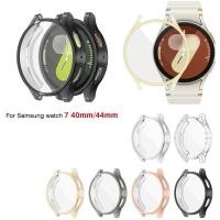 ราคา เคสสําหรับ Samsung Galaxy Watch 7 40 มม 44 มม Electroplated TPU Soft Case Cover Screen Protection Full Frame (52259020730)