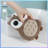 ราคา ซ้าย น่ารักนกฮูกปะการังขนแกะผ้าเช็ดมือติดผนัง ซุปเปอร์ดูดซับและ Qui Dry แขวนผ้าเช็ดตัวห้องครัวพร้อมห่วงแขวน GHT (56706591124)