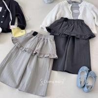 ราคา แฟชั่นเกาหลีสำหรับเด็กและวัยรุ่นหญิง กางเกงลูกไม้และเสื้อลาย (52906781187)