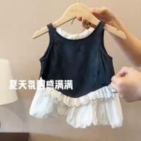 ราคา ชุดสูทแฟชั่นสไตล์เกาหลี ลายลูกไม้ หวานๆ เสื้อกั๊กกางเกงขาสั้น (47457797256)