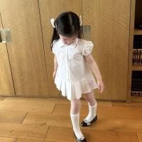 ราคา ชุดเดรสแขนสั้นสไตล์เกาหลีสำหรับเด็กผู้หญิง ฤดูร้อน สไตล์เจ้าหญิง (41222231052)