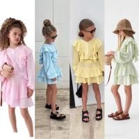 ราคา ชุดแฟชั่นเด็ก 2 ชิ้น สไตล์เสื้อลูกไม้และกระโปรงสูท (40679430691)