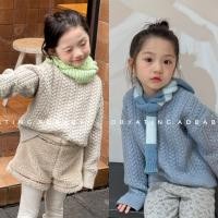 ราคา เสื้อกันหนาวสำหรับเด็กสไตล์เกาหลี สีทึบ แฟชั่นฤดูหนาว (56904157351)