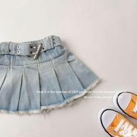 ราคา กระโปรงยีนส์เอวสูงสไตล์เกาหลีสำหรับเด็กหญิง เหมาะสำหรับฤดูร้อน (51457163332)