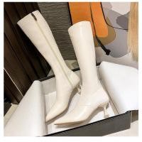 ราคา รองเท้าส้นสูงสไตล์เกาหลี สำหรับฤดูใบไม้ร่วงและฤดูหนาว ออกแบบใหม่ ความยาวพอดี (54057675323)