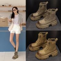 ราคา รองเท้าส้นสูงผู้หญิง ทรงคลาสสิก หนัง Marten พร้อมซิปข้าง ส้นสูง 6 5 ซม (50158253528)