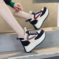 ราคา รองเท้าหางานทำสไตล์ casual สูง High Top สำหรับสตรี แบรนด์เกาหลี ออกแบบมาเพื่อเพิ่มความสูงและความสวยงาม (50158253466)