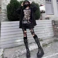 ราคา รองเท้าผู้หญิง Soled Rider ทรงทันสมัยและมีเอกลักษณ์ Punk ขนาดใหญ่ Toe Lace Up อินเทรนด์ สำหรับการขับขี่จักรยานยนต์ (26594502858)