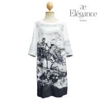 ราคา Printed Loose fitting DressSz (56256431471)