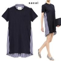 ราคา SS14 T Dress w Stripe Cotton Linen (47607158537)
