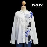 ราคา DKNY Floral Printed Button Front Shirt (44854874547)