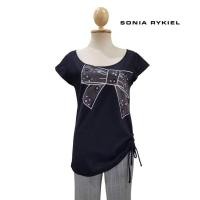 ราคา SONIA RYKIEL SCOOP NECK TOP GATHERED DETAILS (25275622515)