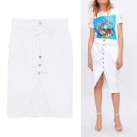 ราคา Zara Buttoned Denim Skirt Sz S (24776115217)
