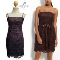 ราคา Adrianna Papell Lace Embroidered Strapless Cocktail Dress (52556733327)