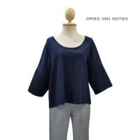 ราคา Dries Van Noten Drop Shoulder Scoop Neck Oversized Top (40177276898)