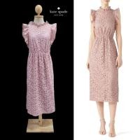 ราคา Kate Spade New York Flora Lace Ruffle Dress (23237649311)