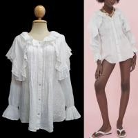 ราคา Linen Blouse Sz M รอบ (42222858372)
