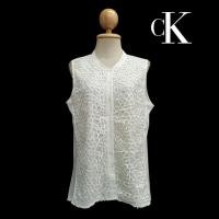 ราคา Button Up Sleeveless Shirt (29292592169)
