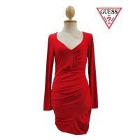 ราคา Guess Long Sleeve Sexy Shirred Dress (24663312201)