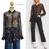 ราคา Femme Floral Sheer Silk Blouse (46154130617)