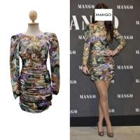 ราคา Mango Printed Open Back Ruched Dress (21761669229)