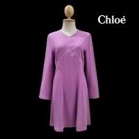 ราคา 1990 s Miss Chloe Long Sleeve V neck Fit and Flare Dress (24780102011)