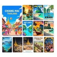 ราคา ภาพวาดโลหะเมืองคู่เอก กรุงเทพฯ เชียงใหม่ ขนาด 20x30 ซม จิตรกรรมฝาผนังศิลปะล้านนา ไม่มีกรอบ ทนฝน แดด ตกแต่งร้านอาหาร คาเฟ่ ร้านค้า คอนโด ดีไซน์ร่วมสมัย ส่งฟรี (42727795101)