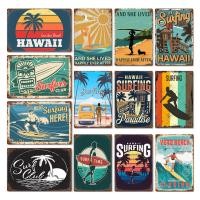 ราคา ภาพวาดตกแต่งชายหาดฮาวาย ภาพวาดโลหะดีบุก บาร์ร้านขายเสื้อผ้าตกแต่งผนังบ้าน ตกแต่งโลหะดีบุกภาพวาดแขวนไร้กรอบ (29959377345)