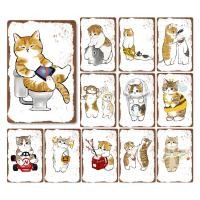 ราคา ภาพวาดตกแต่งแมวน่ารัก ภาพวาดดีบุก การตกแต่งผนังบ้านสำหรับบาร์และร้านขายเสื้อผ้า ภาพวาดแขวนไร้กรอบในอพาร์ตเมนต์ของโรงแรม (25333246948)