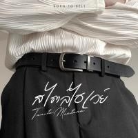 ราคา BronToBelt เข็มขัดผู้ชาย เข็มขัดหนังสีดำ หัวเงินด้านเรียบ สไตล์มินิมอล เอวใหญ่ 40 นิ้ว เข็มขัดสีดำ (41068461135)