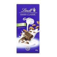 ราคา SUPREMART Lindt Swiss Classic Milk Chocolate with Roasted Almonds100g 1109549 (28844470886)