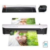 ราคา Supergoodsales Supergoodsales เครื่องเคลือบบัตร A4 เคลือบพลาสติกร้อนเย็นพร้อมฟิล์มปิดผนึก 20 ชิ้น เครื่องตัดกระดาษ 1 อัน มุมกลมเพื่อผลลัพธ์ที่ดีกว่า (54155669421)
