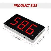 ราคา Supergoodsales Supergoodsales เครื่องวัดระดับเสียงดิจิตอล Decibel Monitoring Tester 30 130dB ช่วงการวัดพร้อมนาฬิกาปลุกหน้าจอ LCD ขนาดใหญ่ (57856035129)