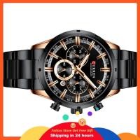 ราคา Supergoodsales Supergoodsales CURREN 8355 หรูหราคลาสสิกธุรกิจควอตซ์ผู้ชายนาฬิกา 3ATM กันน้ำขนาดใหญ่หน้าปัดขนาดใหญ่ส่องสว่างนาฬิกาข้อมือปฏิทินนาทีวินาทีโครโนกราฟ 24 ชั่วโมงสามหน้าปัดย่อยนาฬิกาข้อมือโลห